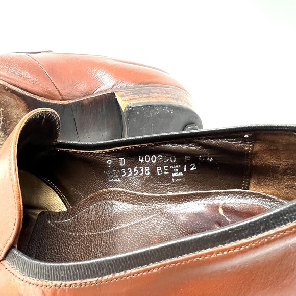 Florsheim‎ Imperial Cognac Brown Leather Apron Toe Loafers Casual Shoes Mens 9 - Picture 6 of 9